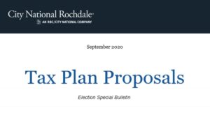 Post: CNR – Election Special Bulletin #1 – Tax Plan Proposals post image
